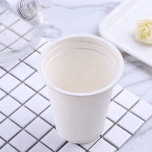 사용자 정의 로고 BPA 무료 친환경 커피 컵 퇴비 일회용 컵 옥수수 전분 생분해 성 컵